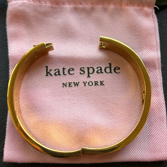 Kate Spade Bangle Bracelet - Black/Gold - NWOT - Picture 6 of 8